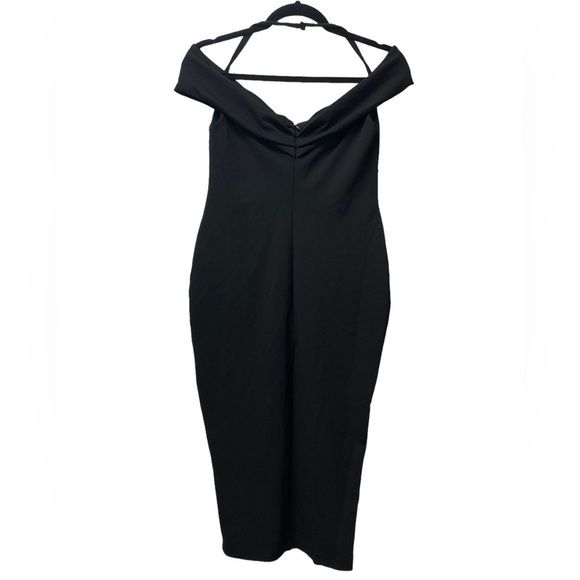 Nookie Athena Off The Shoulder Midi Dress in Black Medium - Picture 5 of 7
